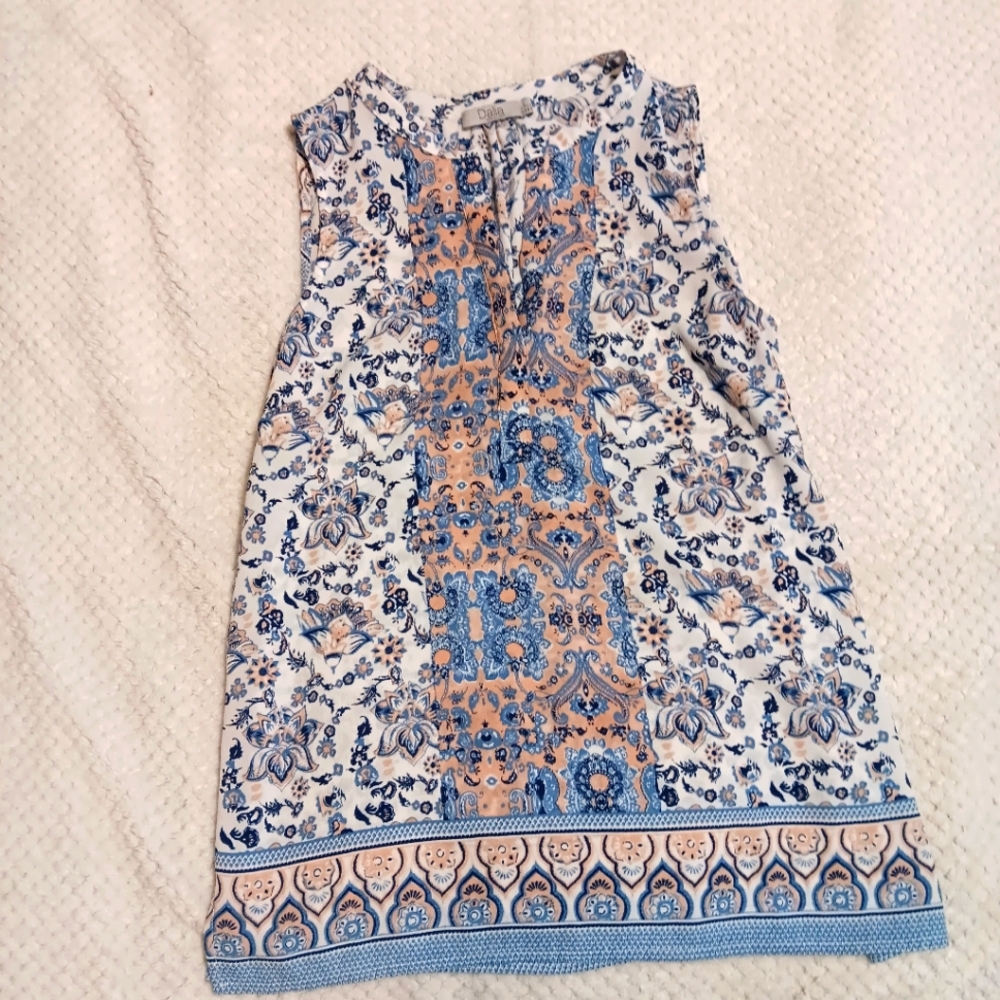 Dalia Sleeveless Floral Top Size Small‎